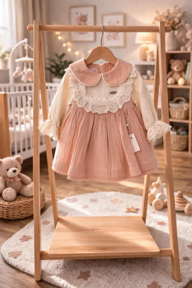 Lüks Kız Bebek Elbisesi