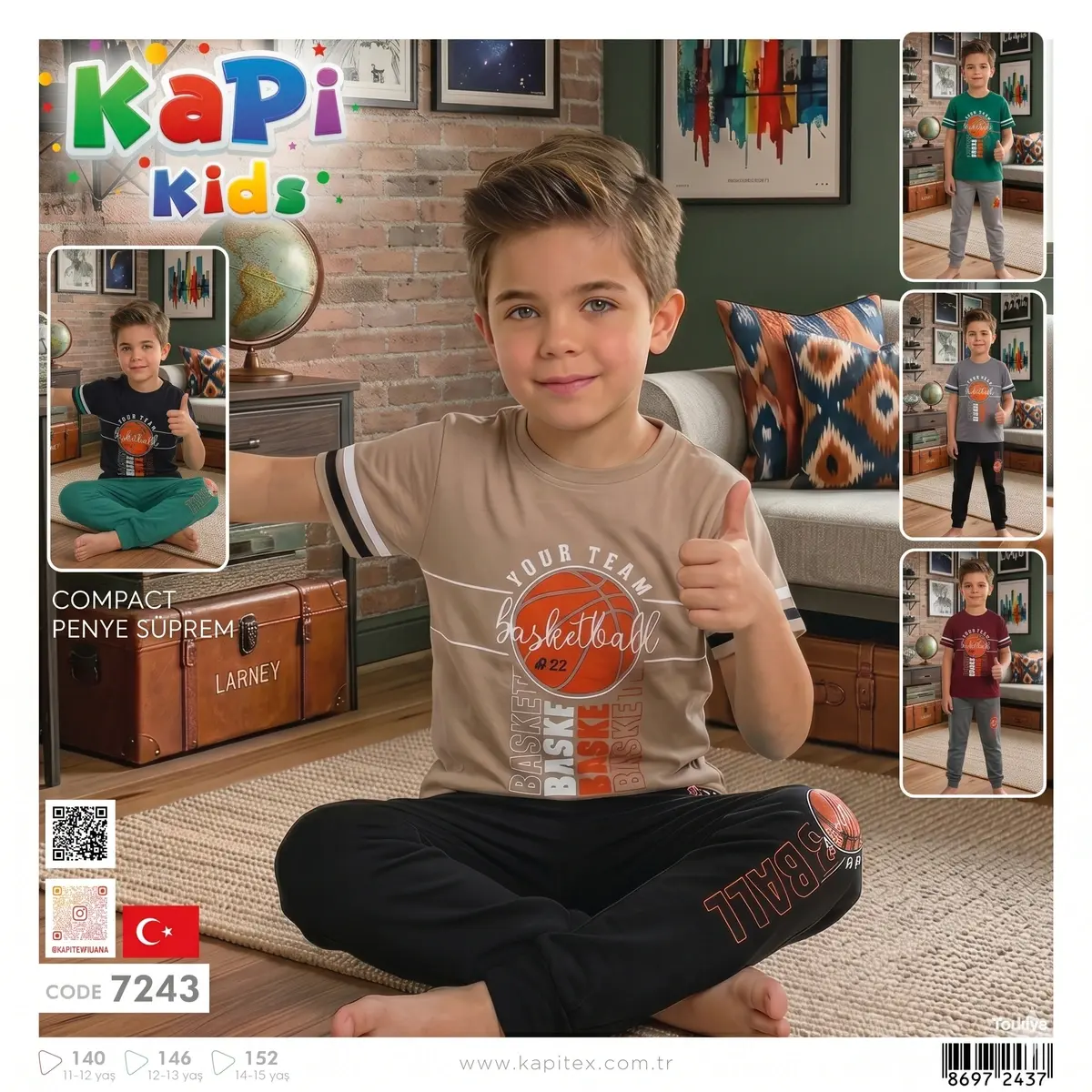 Erkek Çocuk Pijama Takımı