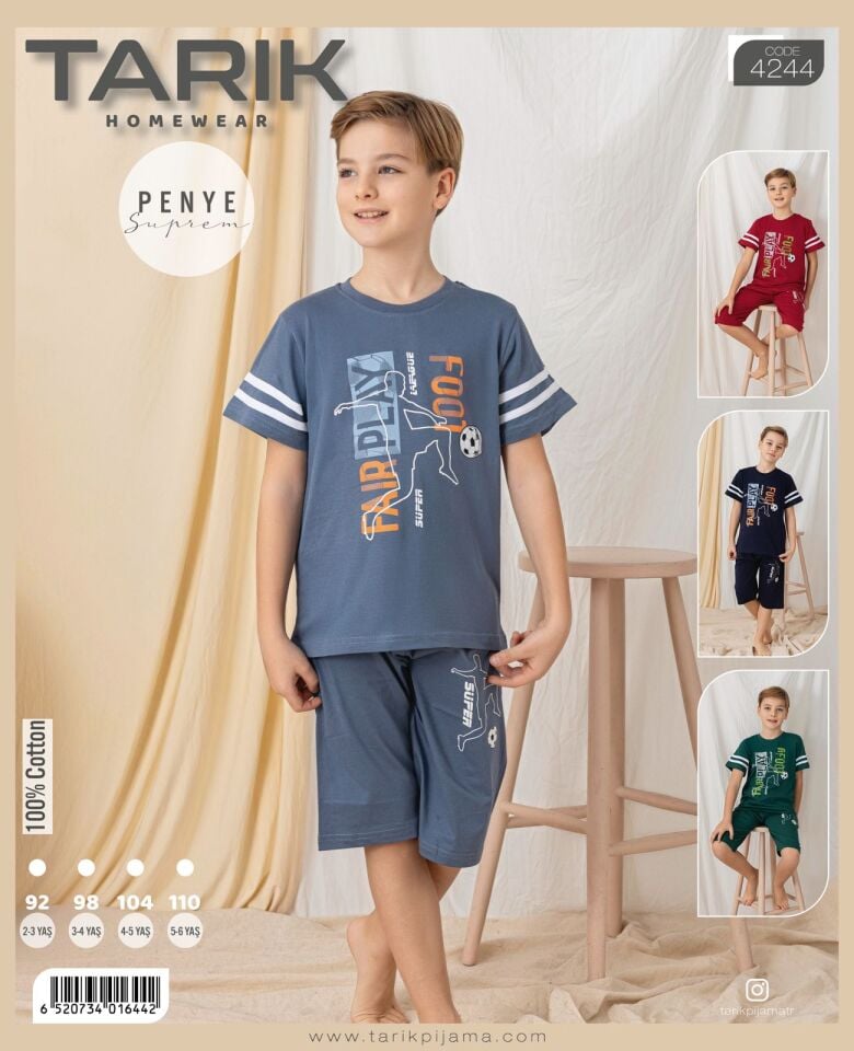 Erkek Çocuk Şortlu Pijama Takımı