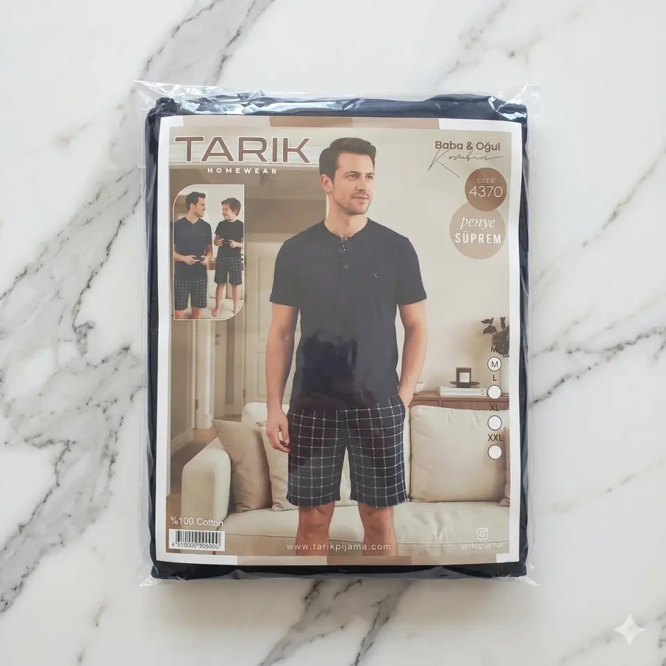 Erkek Şortlu Pijama Takımı