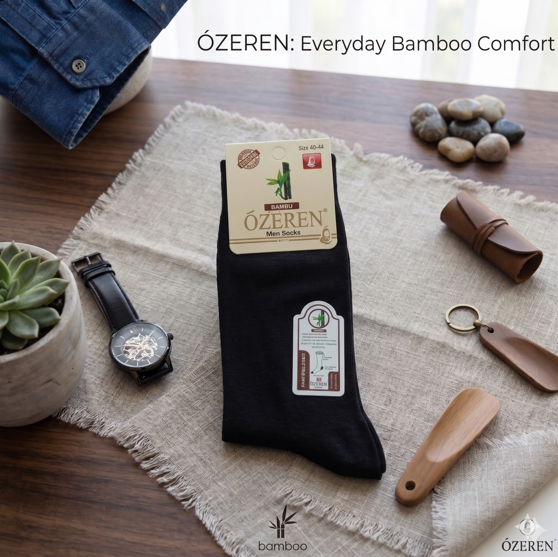 Erkek Bambu Soket Çorap
