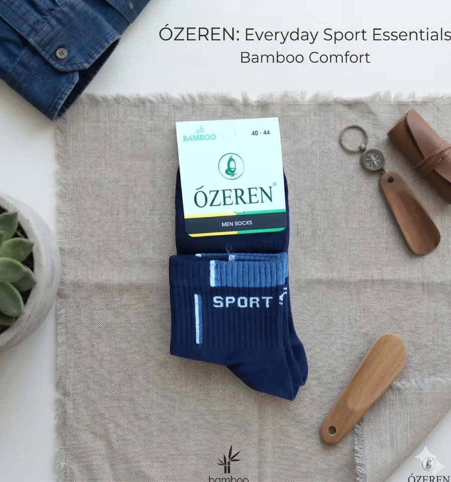 Erkek Parfümlü Spor Konç Çorap Lacivert