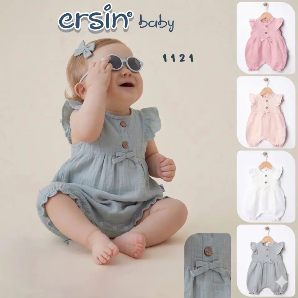 Kız Bebek Müslin Tulum