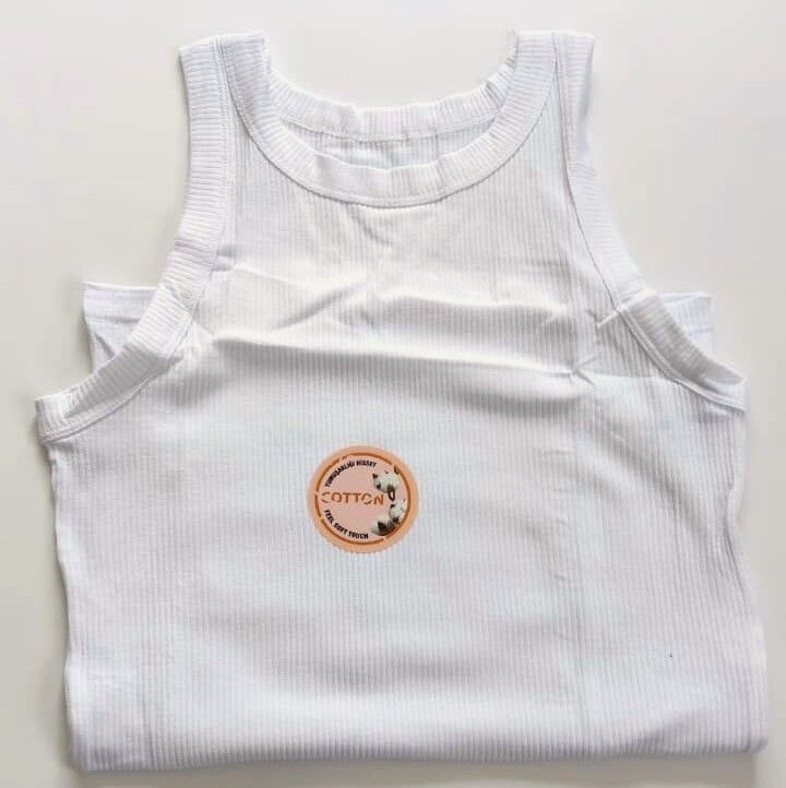 Halter Yaka Kadın Atlet Beyaz - XL beden