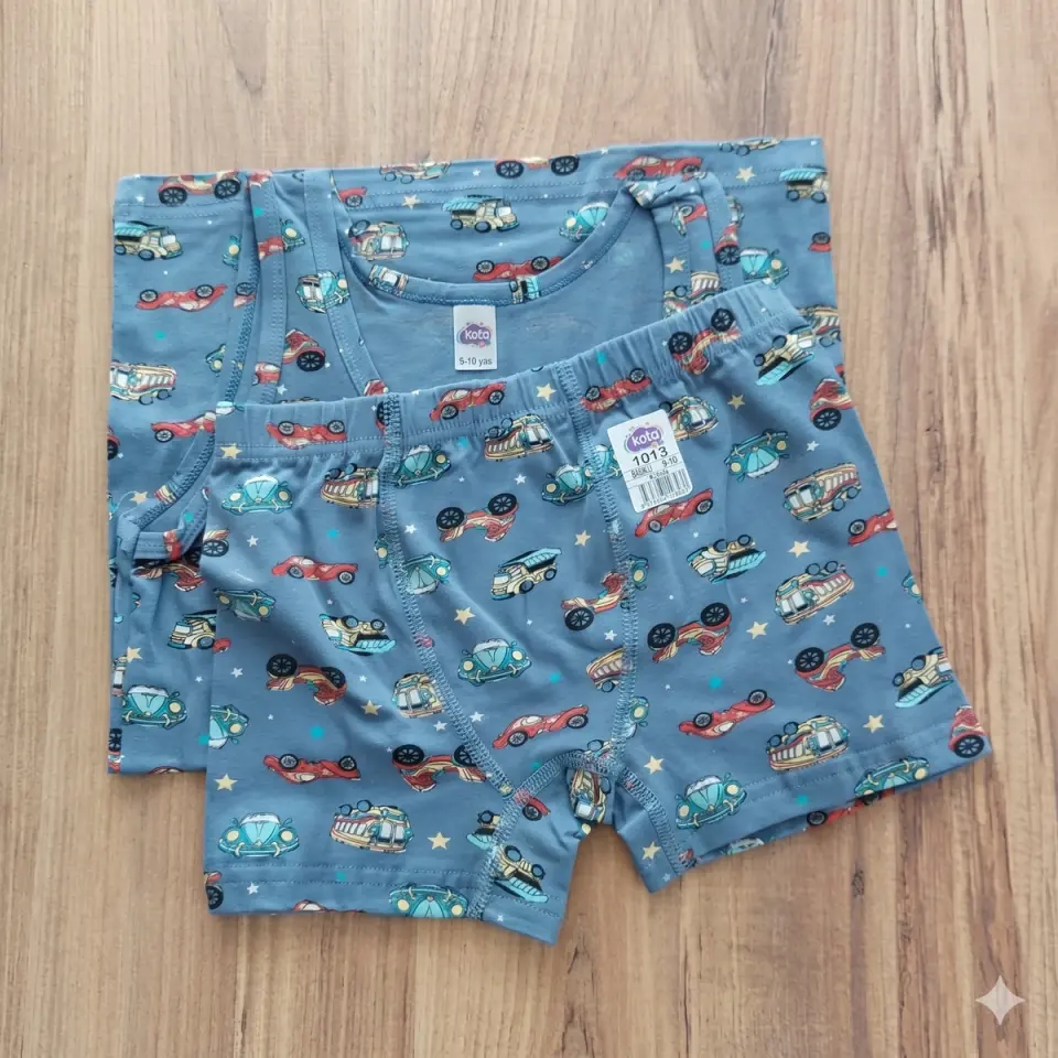 Erkek Çocuk Atlet Boxer Takım