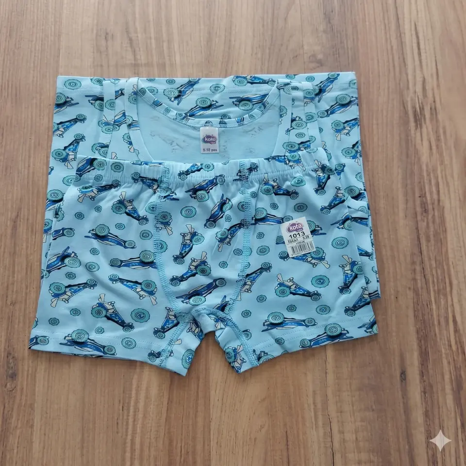 Erkek Çocuk Atlet Boxer Takım