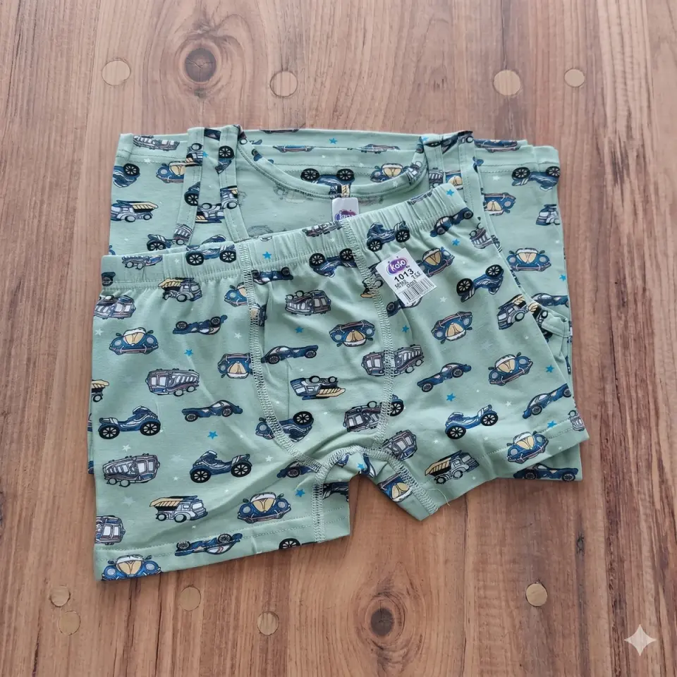 Erkek Çocuk Atlet Boxer Takım