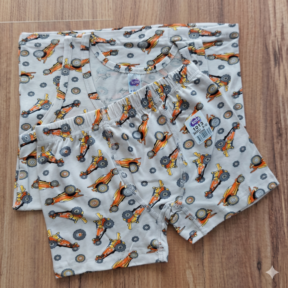 Erkek Çocuk Atlet Boxer Takım
