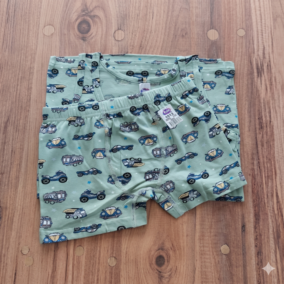 Erkek Çocuk Atlet Boxer Takım