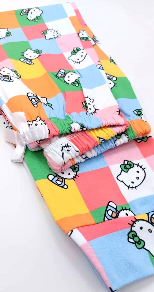 Kapi Kids Hello Kitty Kız Çocuk Pijama Takımı - İnterlok Pamuklu 8366