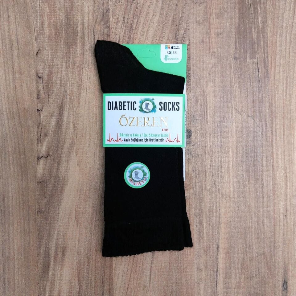 Özeren Dikişsiz Bambu Diyabetik Erkek Çorap