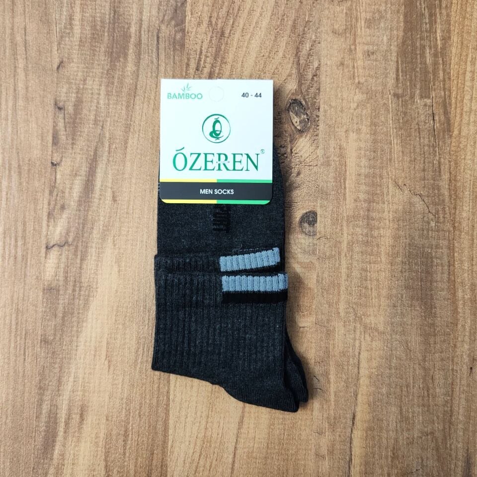 Özeren Dikişsiz Spor Erkek Bambu Çorap