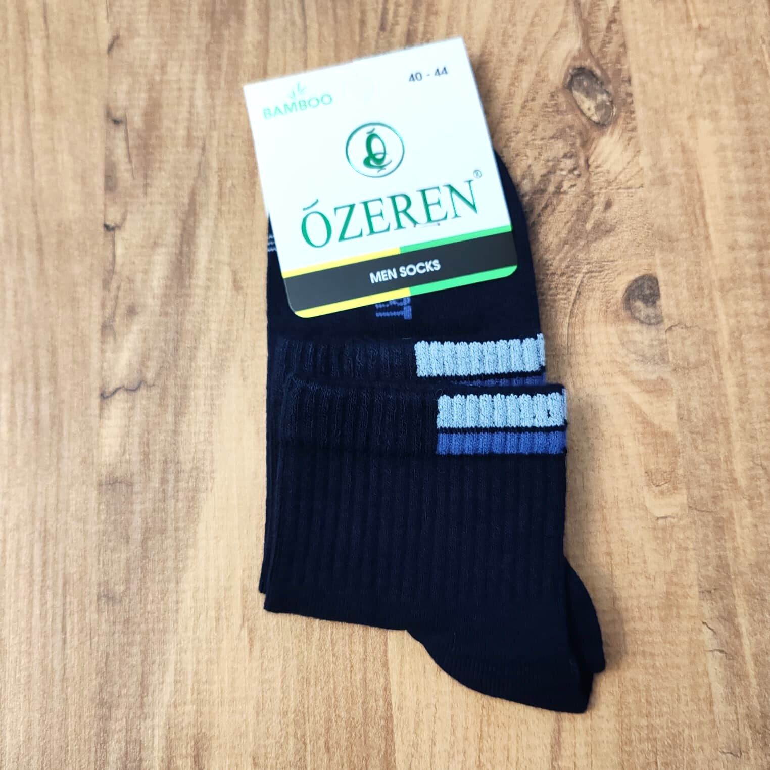 Özeren Dikişsiz Spor Erkek Bambu Çorap Lacivert