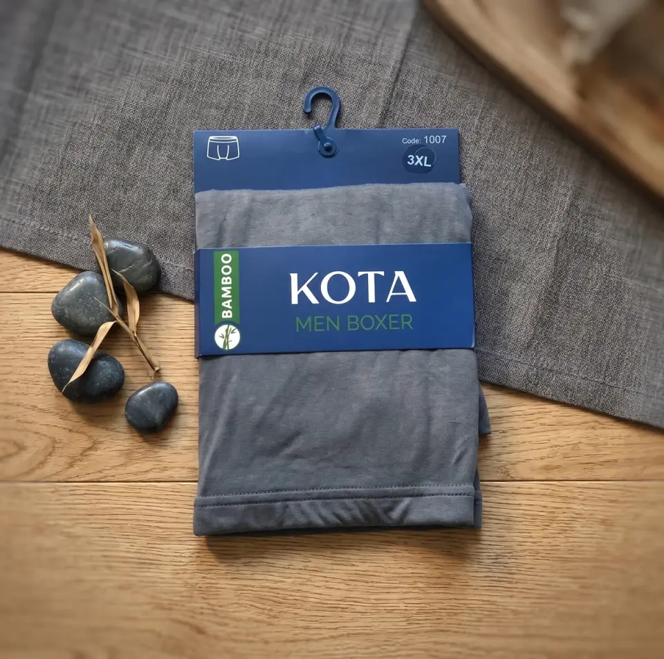 Kota Bambu Erkek Boxer – Ekstra Yumuşak ve Nefes Alabilir Boxer