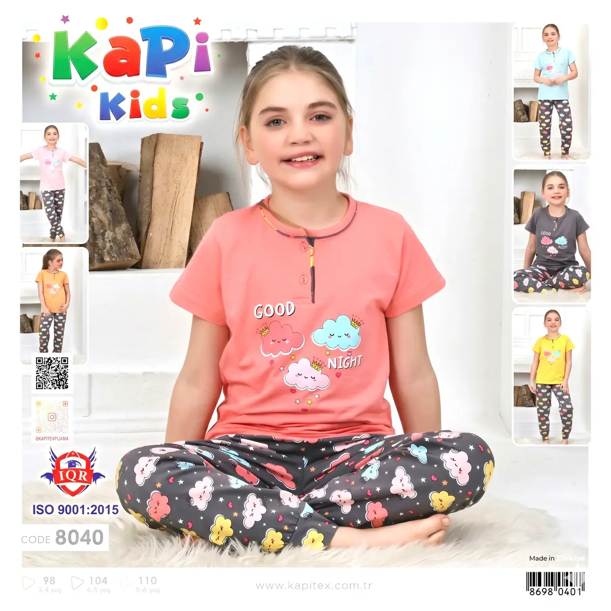 Kız çocuk pijama takımı