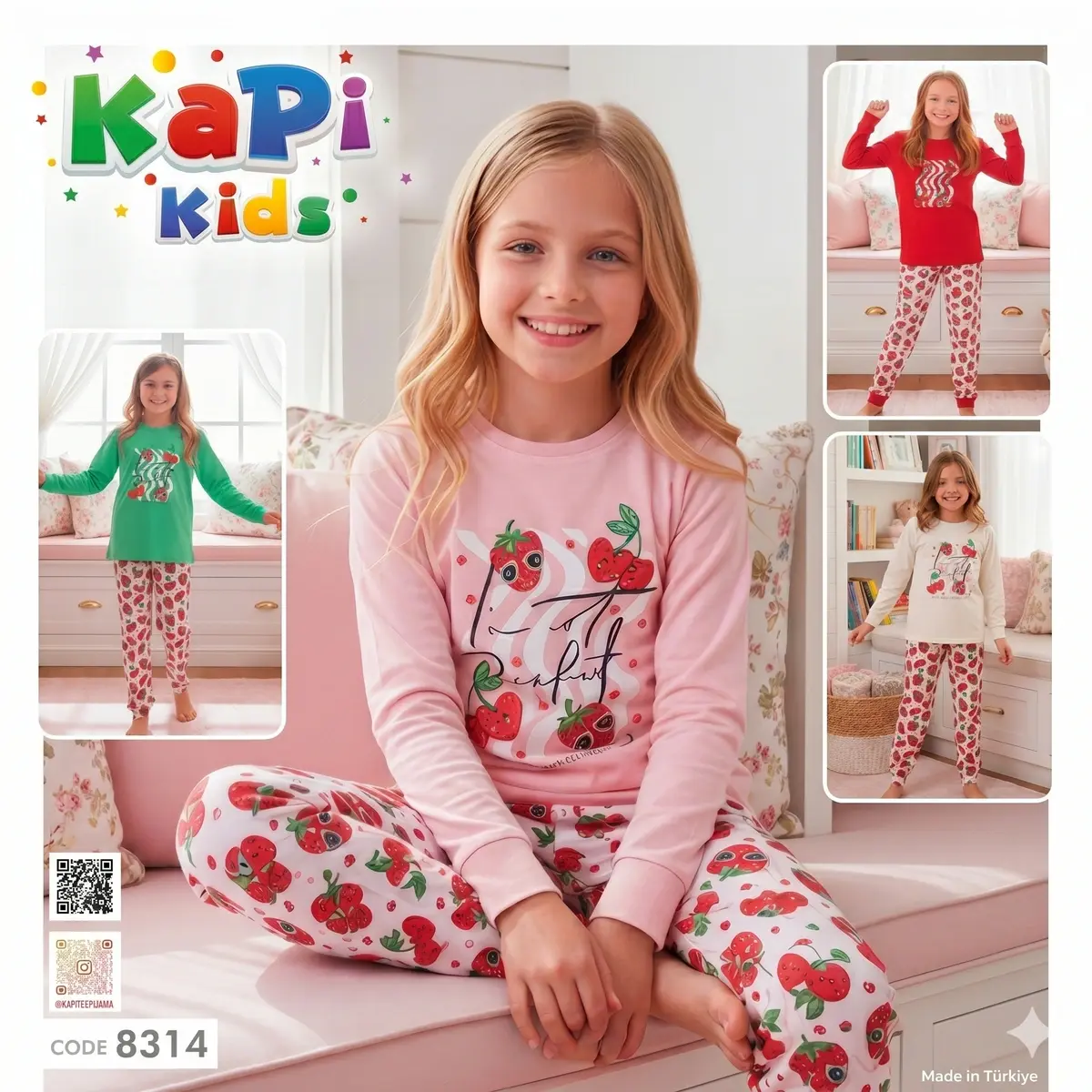 Kız Çocuk Pijama Takımı