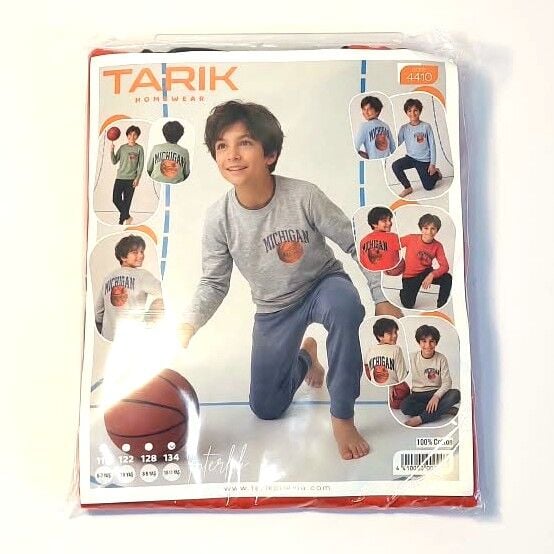 Tarık Erkek Çocuk %100 Pamuk Interlok Pijama Takımı