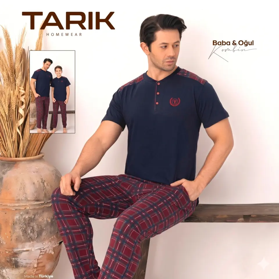 Erkek Kısa Kol Pijama Takımı