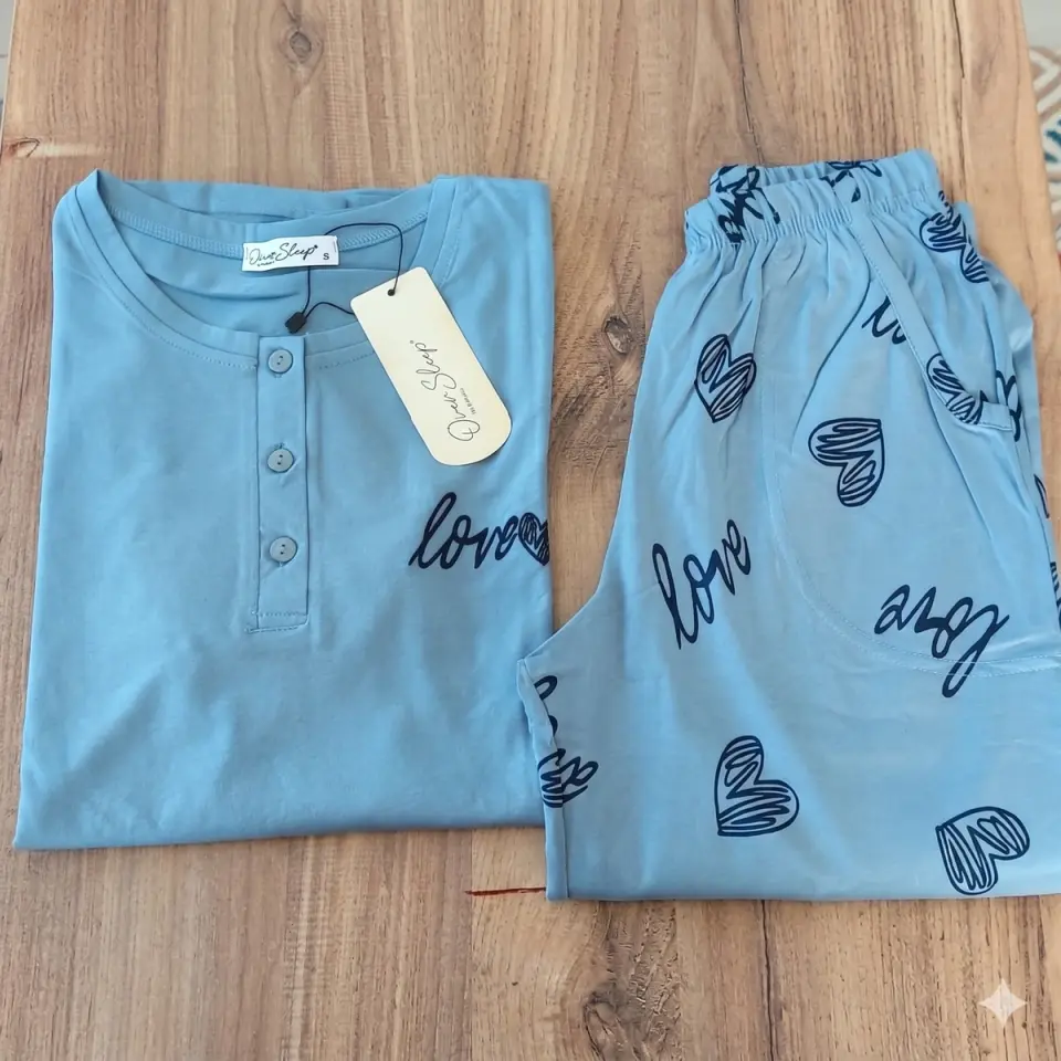 Kadın Kısa Kol Pijama Takımı