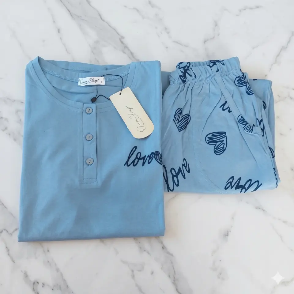 Kadın Kısa Kol Pijama Takımı