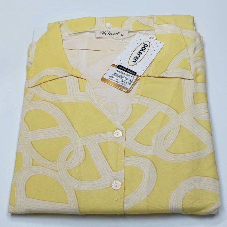 %100 Viskoz Dokuma Pijama Takımı