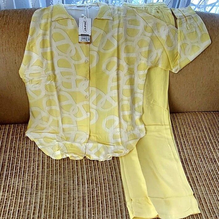 %100 Viskoz Dokuma Pijama Takımı