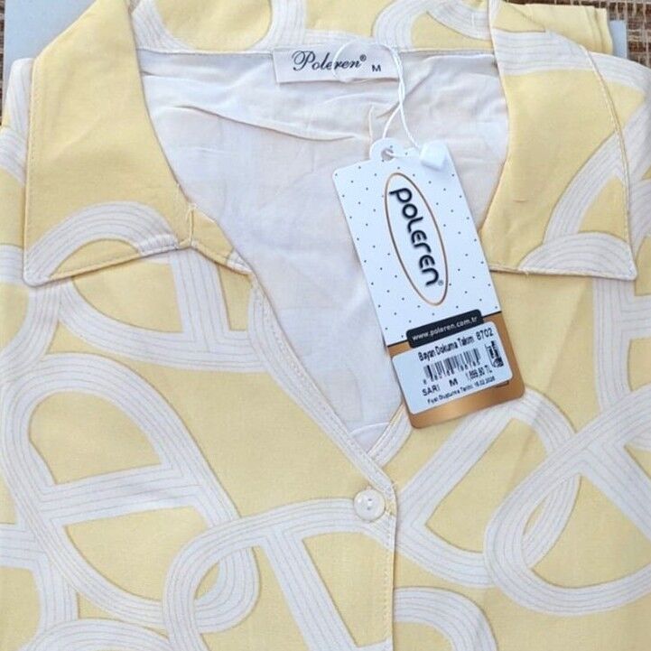 %100 Viskoz Dokuma Pijama Takımı