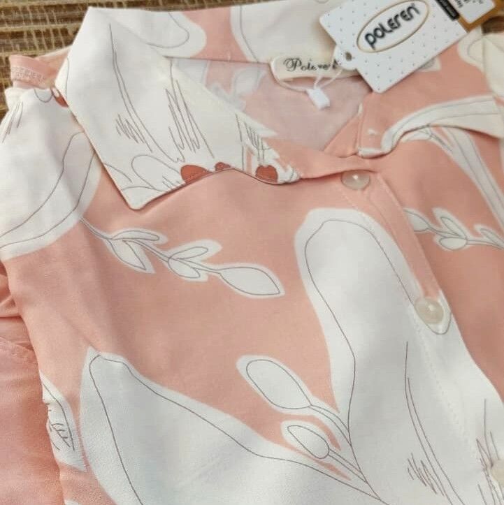 %100 Viskoz Dokuma Pijama Takımı