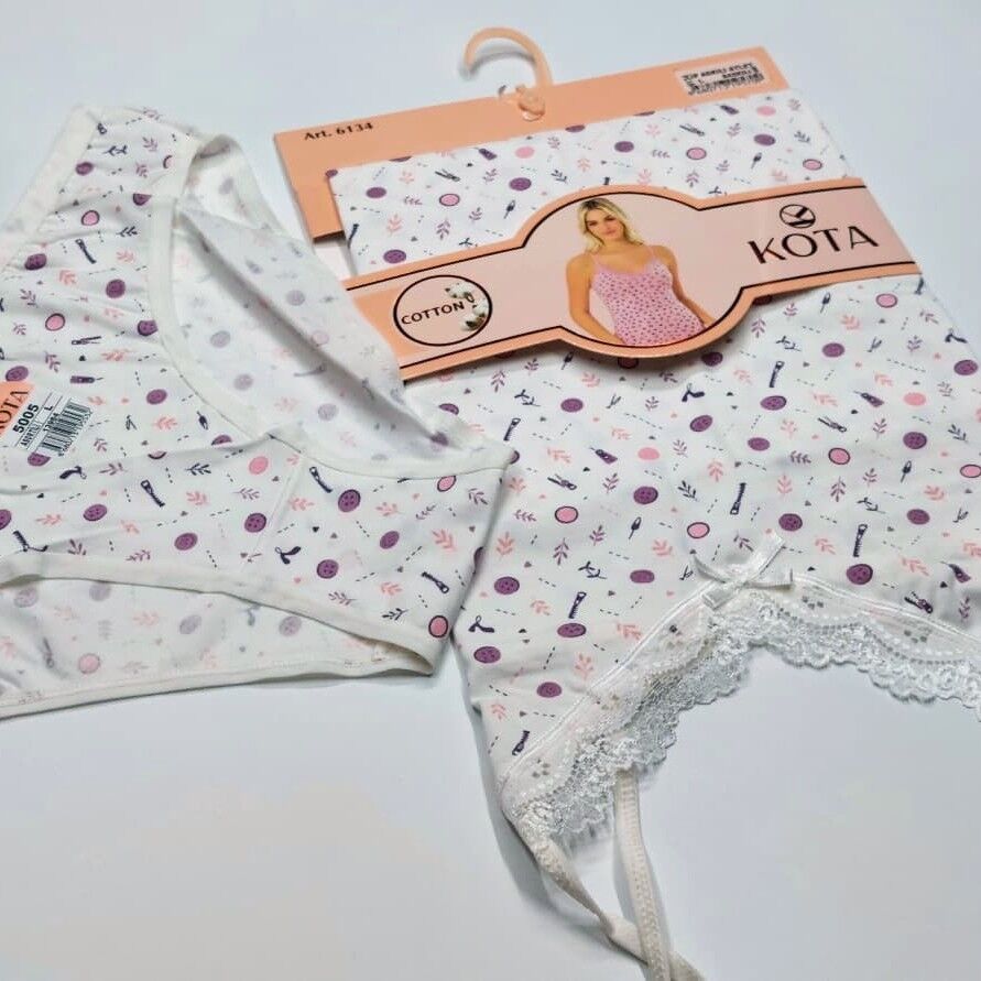 Kadın İp Askılı Atlet Takımı Beyaz - XL beden