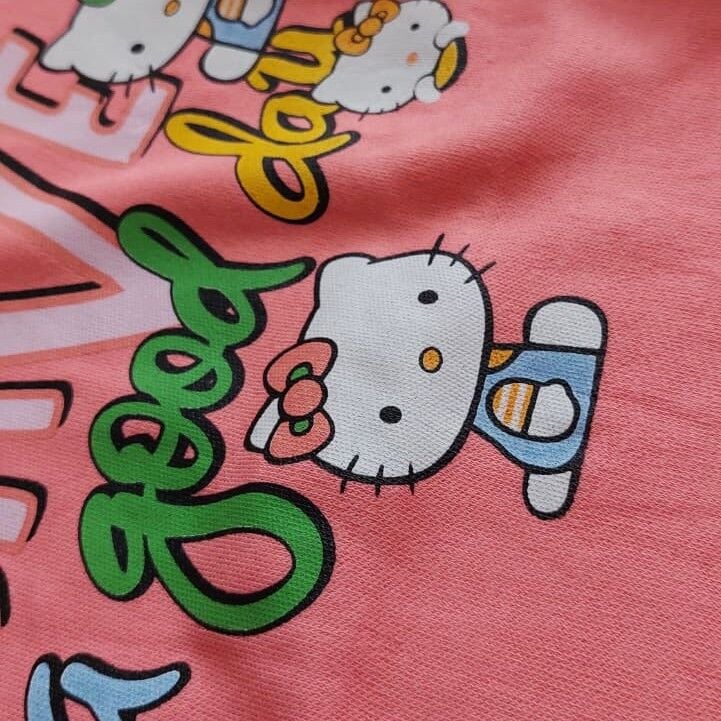 Kapi Kids Hello Kitty Lisanslı Kız Çocuk İnterlok Pijama Takımı