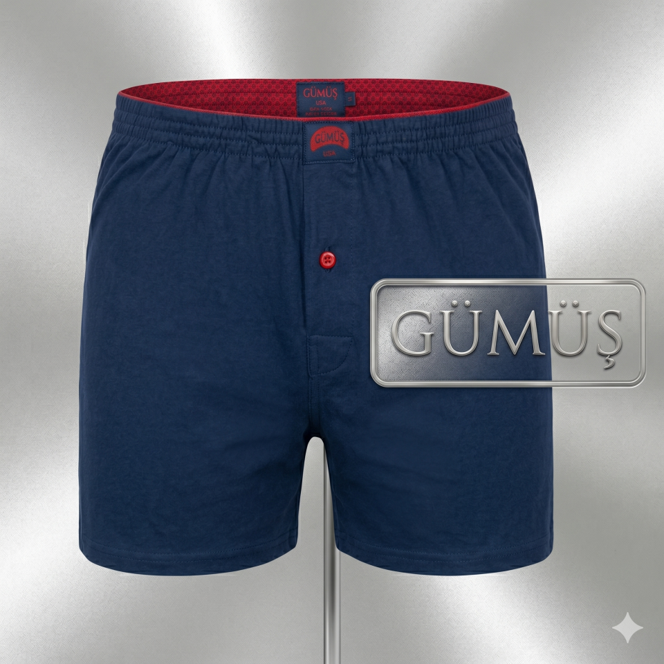 Erkek Penye Şort Boxer
