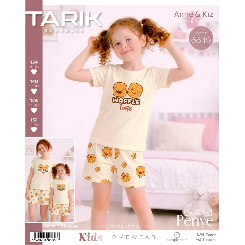 Kız Çocuk Şortlu Pijama Takımı